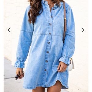 Denim dress chambray